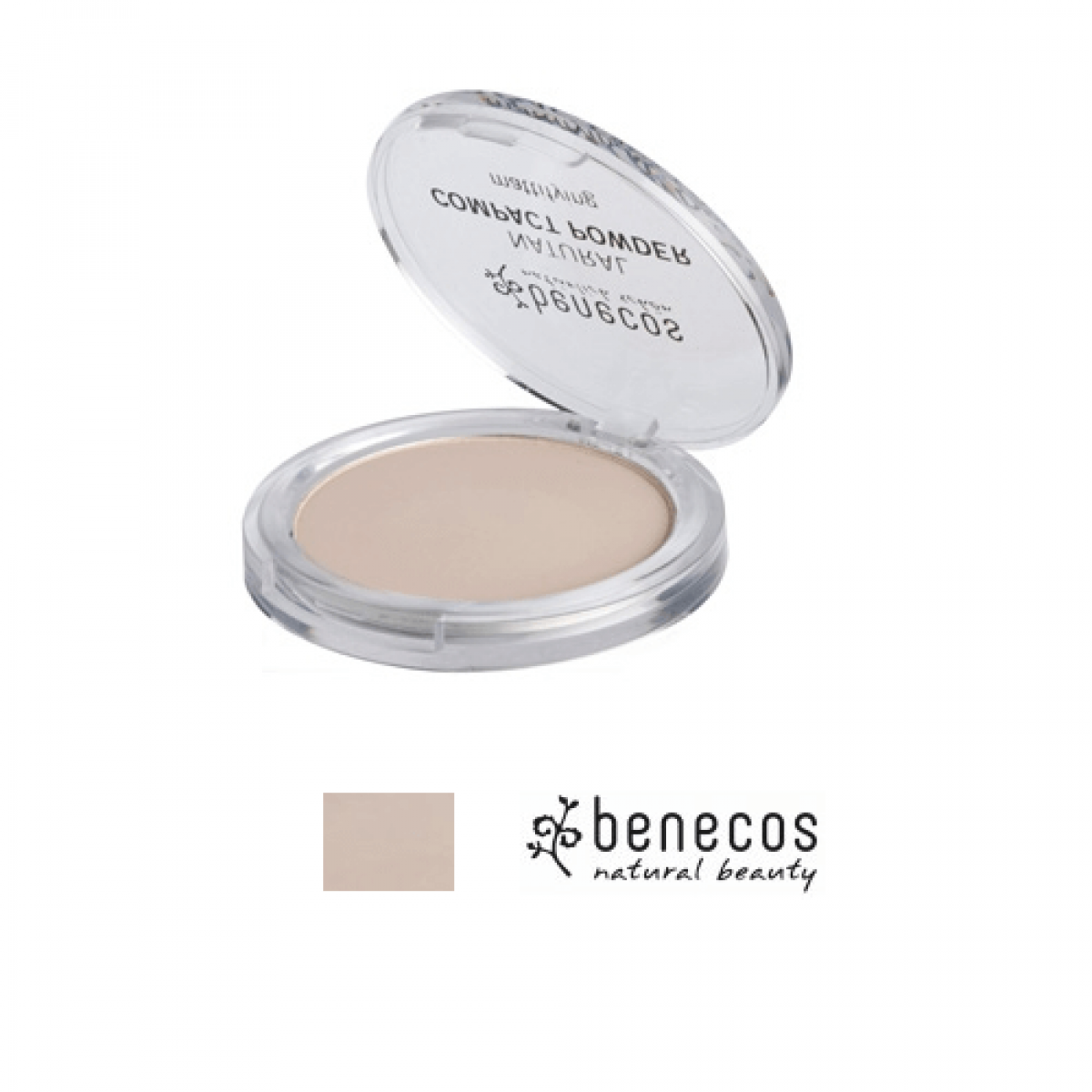 Benecos Compact Mineral Powder Porcelain Natural - kompakt pudder