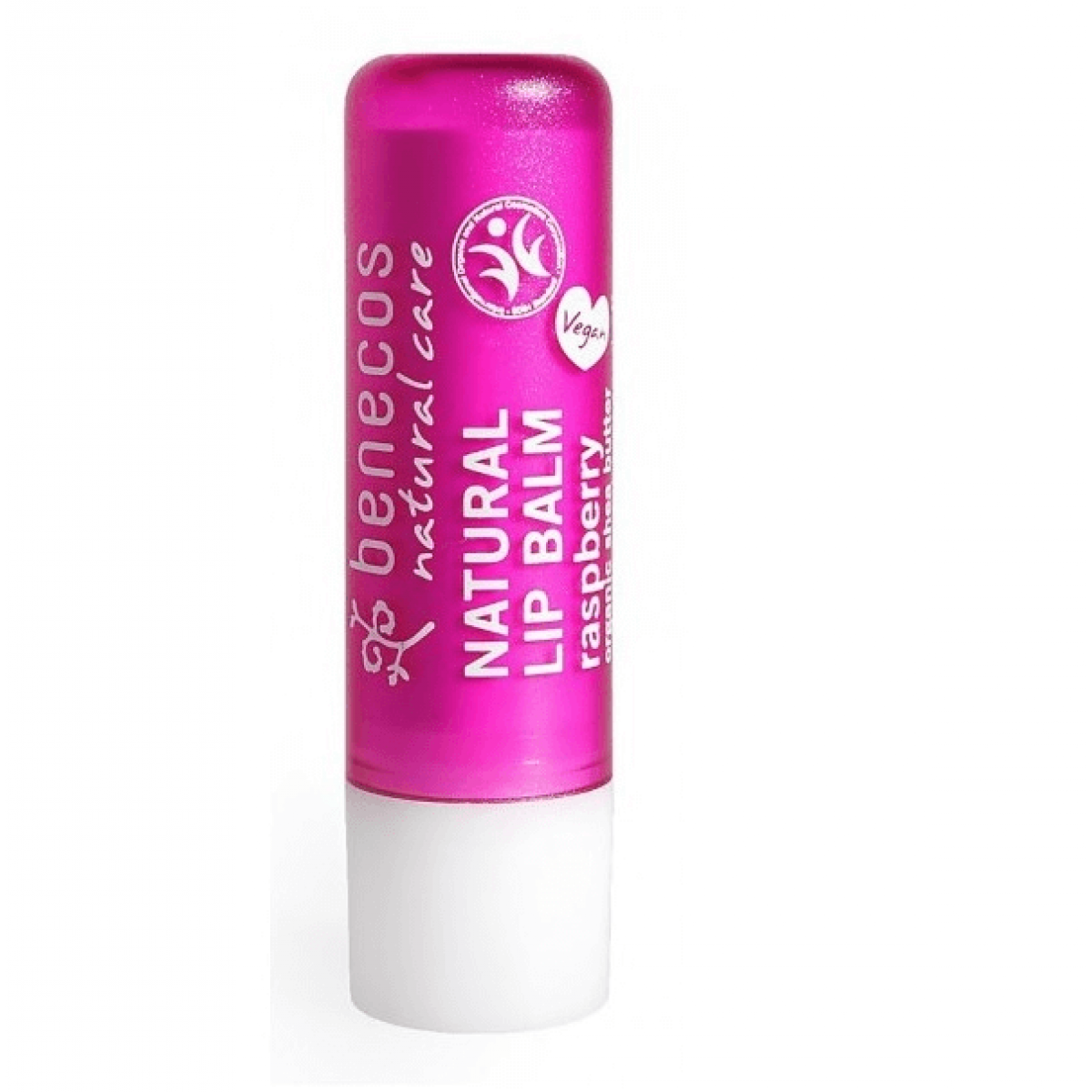 Benecos Lipbalm Raspberry 4,8 g Natural - læbebalsam