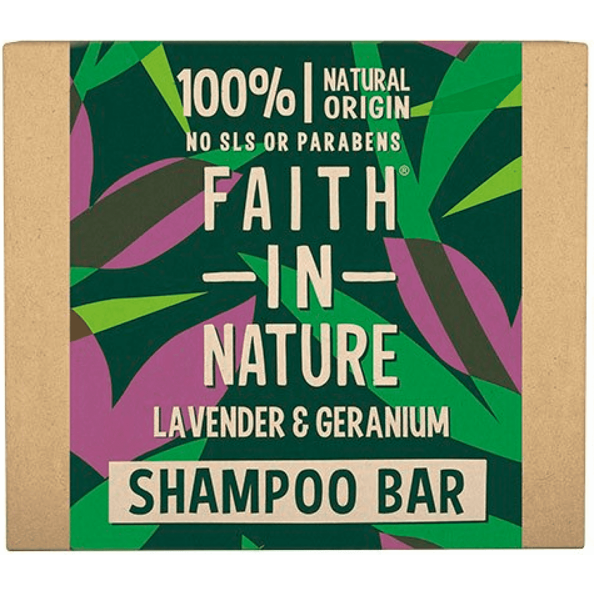 Faith In Nature - Shampoobar Lavendel & Geranium (vegansk)