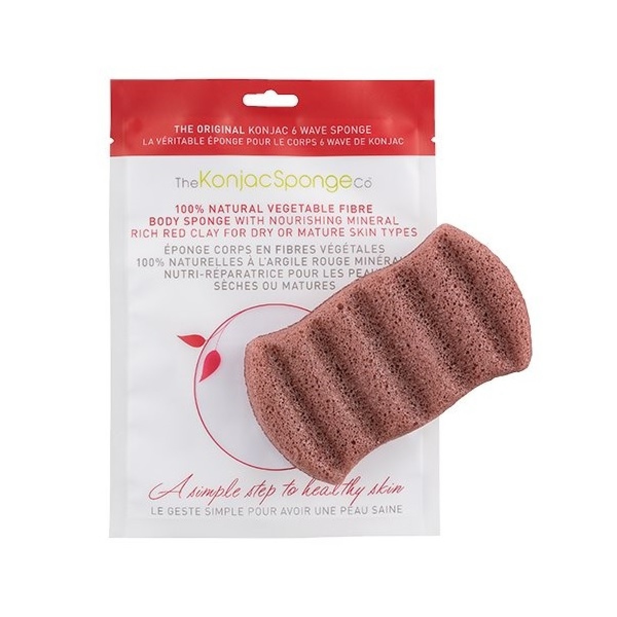 Konjac Sponge Body Red Clay