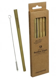 Bambus sugerør æske