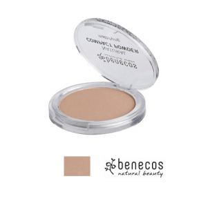 Benecos Compact Mineral Powder Sand Natural - kompakt pudder