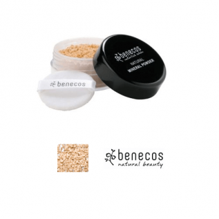 Benecos Mineral Powder Natural - Sand - løs mineralpudder